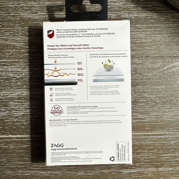 ZAGG Glass Fusion+ Screen Protector Apple Watch Series 6 / SE / 5 / 4 (40mm) - Picture 2 of 3